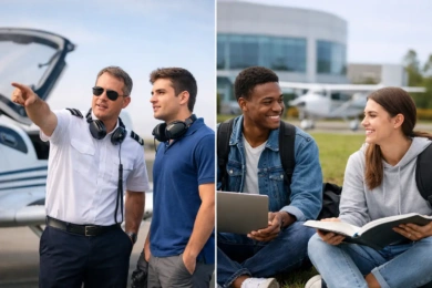 Accelerated Flight School vs College Aviation