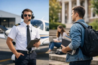 Flight School vs College: Which Path Fits?