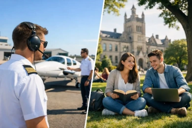 Aviation Academy Versus University Choices