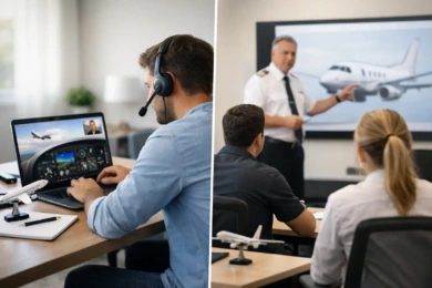 Online Ground School Versus Classroom Training